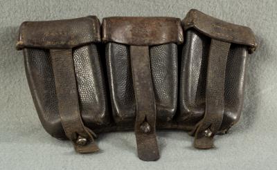 WWII German K98 Three Pocket Ammo Pouch 1940