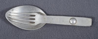 WWII German Folding Mess Fork and Spoon 1939