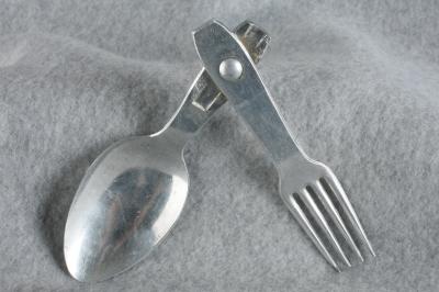 WWII German Folding Mess Fork Spoon