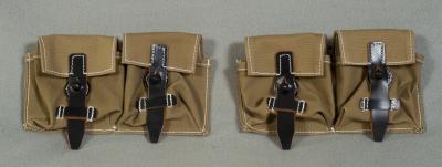 WWII German G43 Magazine Pouches X2 Reproduction