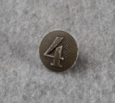 WWII German Shoulder Board Button 4th  Regiment