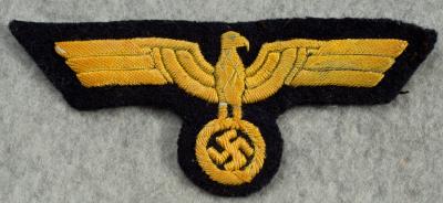 WWII Kriegsmarine Faux Bullion Breast Eagle