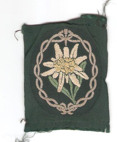 WWII German Edelweiss Patch
