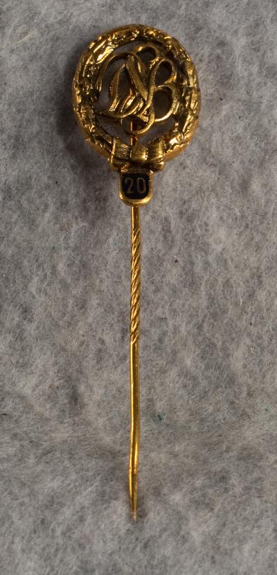 SOLD Archive Area-- German DSB 20 Year Stick Pin