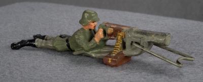 WWI German Toy Soldier Machine Gunner