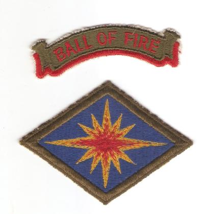 Ball of Fire 40th Infantry Division Patch & Rocker