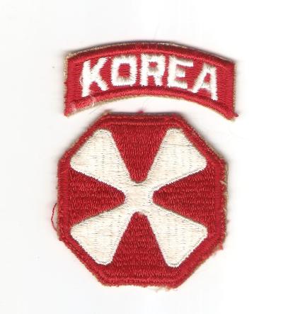 US 8th Army Patch w/ Korea Tab