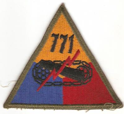 Patch 771st Armored Tank Battalion
