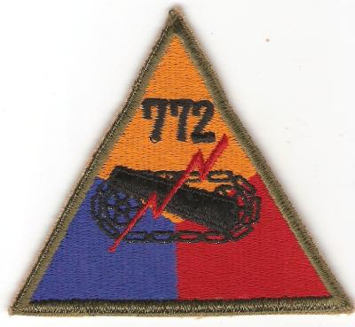 Patch 772nd Armored Tank Battalion