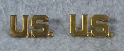 US Officer's Collar Insignia German 1950's Assmann