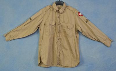 US Army Khaki Poplin Shirt 