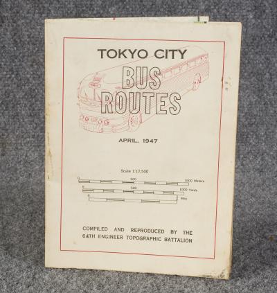 US Army 64th Engineer Tokyo City Bus Routes 1947