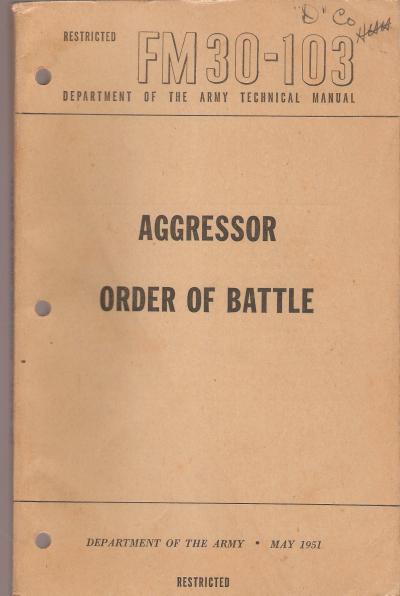 Aggressor Order of Battle Field Manual FM 30-103