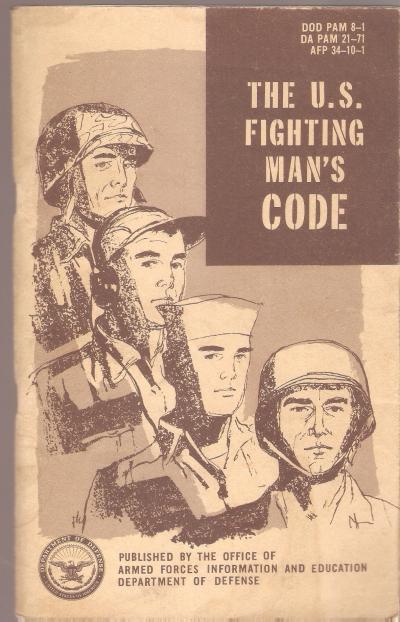The US Fighting Man's Code Manual 1955