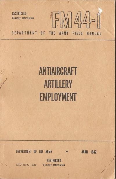 Manual Antiaircraft Artillery Employment