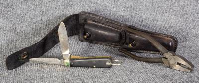 US Army Signal Corps Lineman Tools & Pouch
