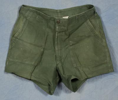 SOLD Archive Area-- Vietnam Era Army Trousers Cut Offs Shorts 38