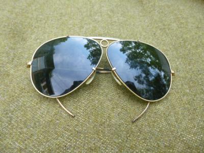 SOLD Archive Area-- Ray-Ban Aviator Shooter Sunglasses 1960s