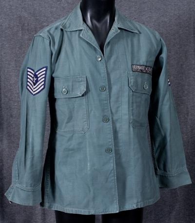 Early Vietnam Era Air Force Sage Green Field Shirt