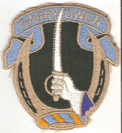 SOLD Archive Area-- Garry Owen 7th Cavalry Pocket Patch