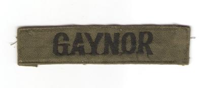 US Army Uniform Name Tape Theater Made
