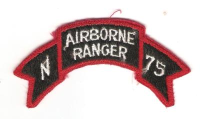 Airborne Ranger Patch Scroll 75th Co. N