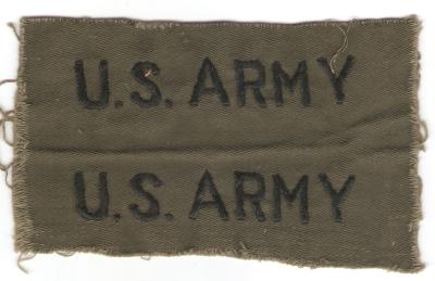 US Army Uniform Tape Theater Made Pair