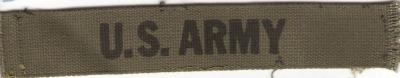 US Army Tape Patch Printed