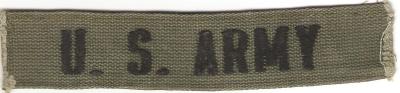US Army Tape Patch Theater Made