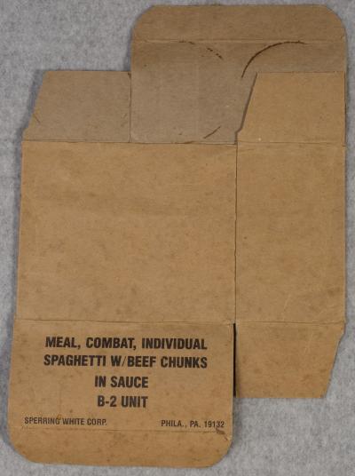 B-2 Unit Combat Meal Spaghetti Beef Chunks