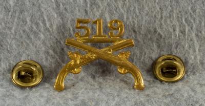 Military Police 519th MP Officers Collar Insignia