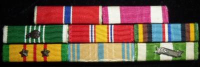 Vietnam Era Ribbon Rack