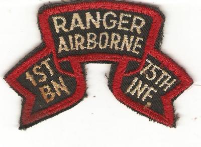 Ranger Airborne 1st Battalion 75th Inf Scroll 