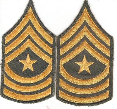 Vietnam Era Sergeant Major Insignia 