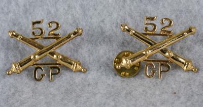 Officer's 52nd Artillery Group Insignia 