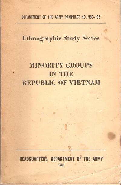 Minority Groups in the Republic of Vietnam Manual