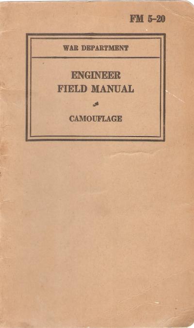 WWII US Army Manual FM 5-20 Camouflage