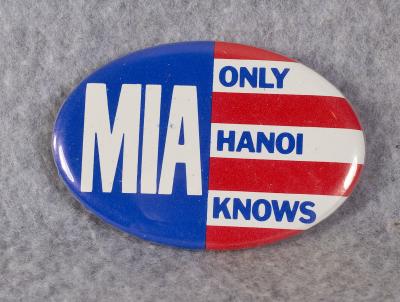 Vietnam era MIA Only Hanoi Knows Button