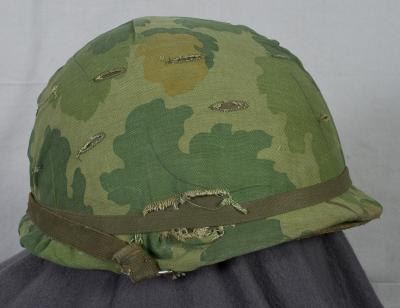 Vietnam M1 Steel Pot Helmet w/ Cover & Band