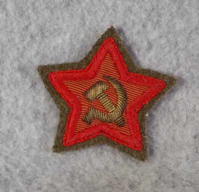 WWII era Soviet Russian Bullion Visor Cap Badge