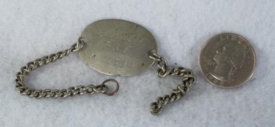 WWI Belgian Soldier ID Bracelet J. Dewandre