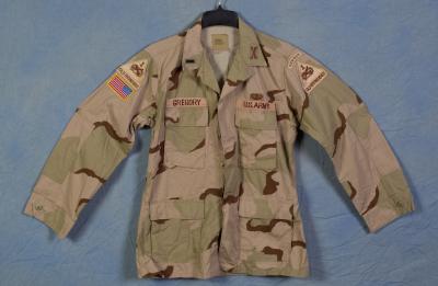 Army Armor Officer DCU Field Shirt Theater Made