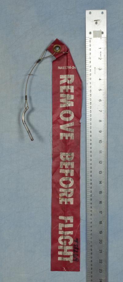Air Force Bomb Safety Pin Tag Streamer