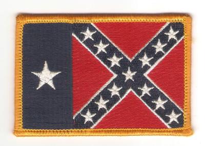 Texas Rebel Flag Patch