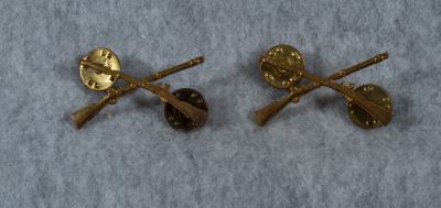 Infantry Officer Collar Insignia Pair