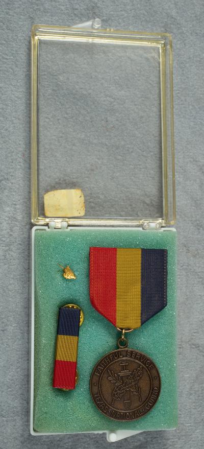 Texas National Guard Faithful Service Medal Set 