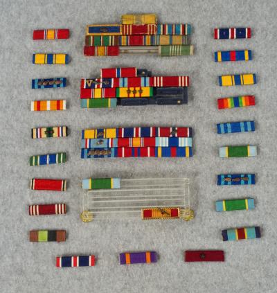 Bag Lot of Military Ribbons Awards