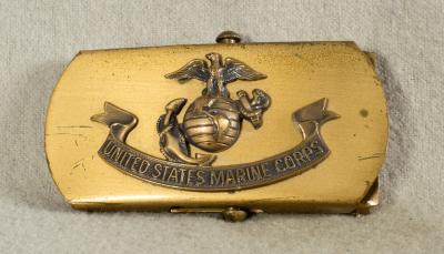 SOLD Archive Area USMC Marine Corps PX Novelty Belt Buckle