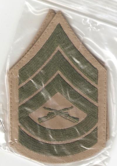 USMC Gunnery Sergeant Rank Pair Female New