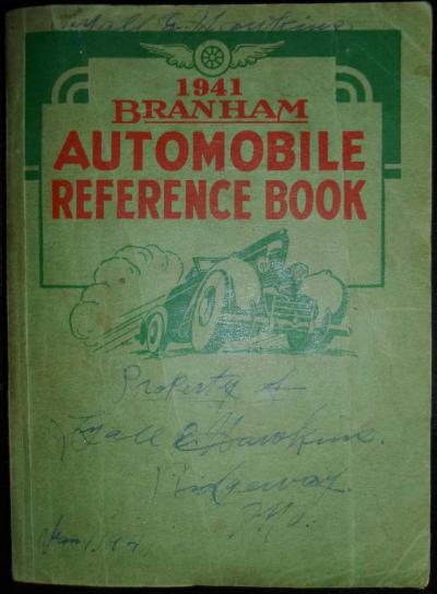 Branham Automobile Reference Book 1941